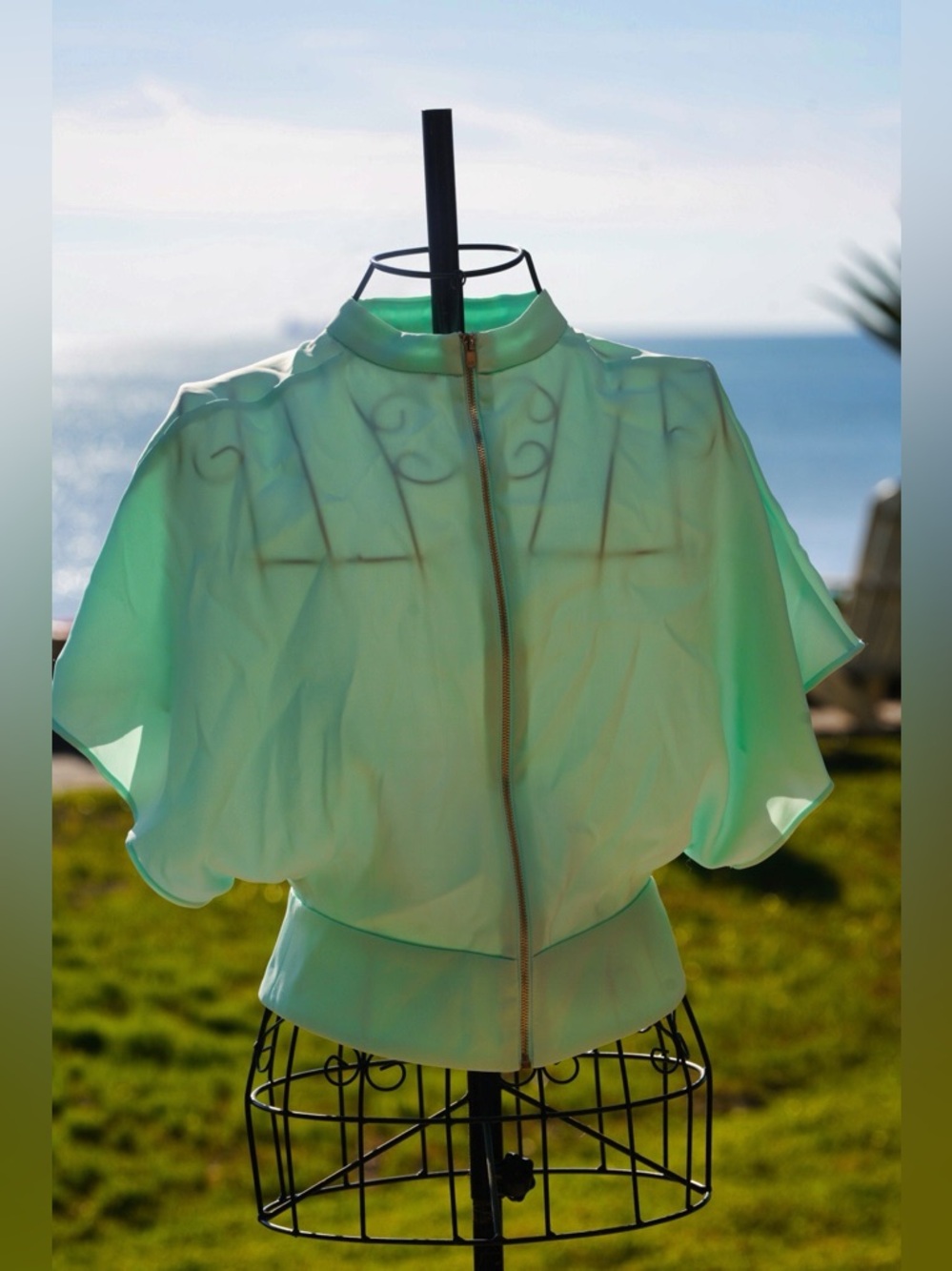 Trend Love Republic Mint Green Organza Blouse - EU Size 36 - Picture 3 of 5
